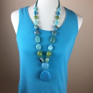 Chico’s turquoise tank. Small. Size 1